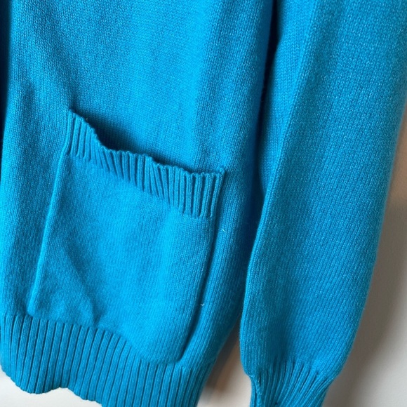 A New Day Women’s Blue Button Pocket Cardigan Sweater Size Small - Picture 4 of 8